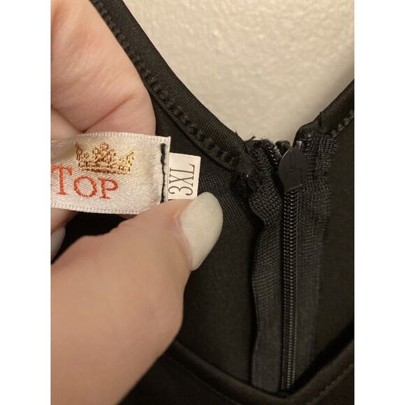 Moking Top Women's Holiday Cat Dress Knee Length Multicolor V-Neck Plus "3XL" - Picture 10 of 14